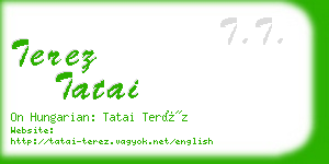 terez tatai business card